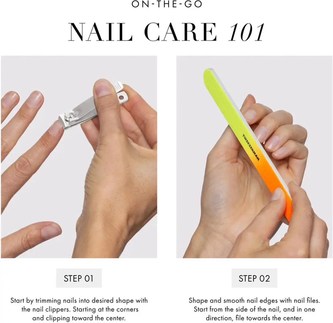 Tweezerman Neon Nagelverzorgingsset - Vingernagelknipper, Teennagelknipper & Vijlen - 5 Stuks - afbeelding 6 van 6