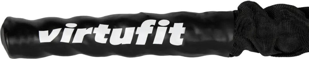 Virtufit Battle Rope Pro 15m - Zwart - 40mm