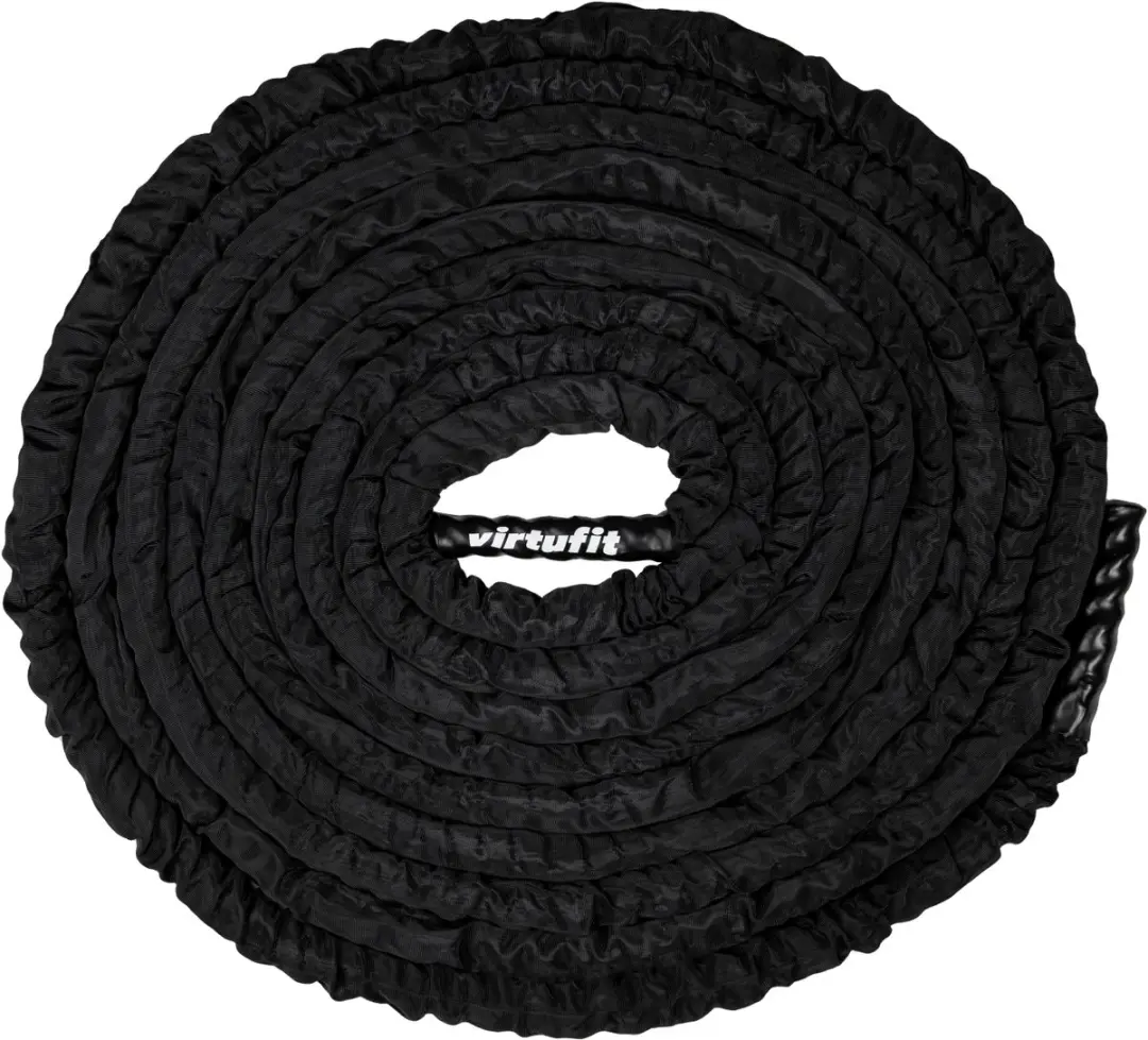 Virtufit Battle Rope Pro 15m - Zwart - 40mm