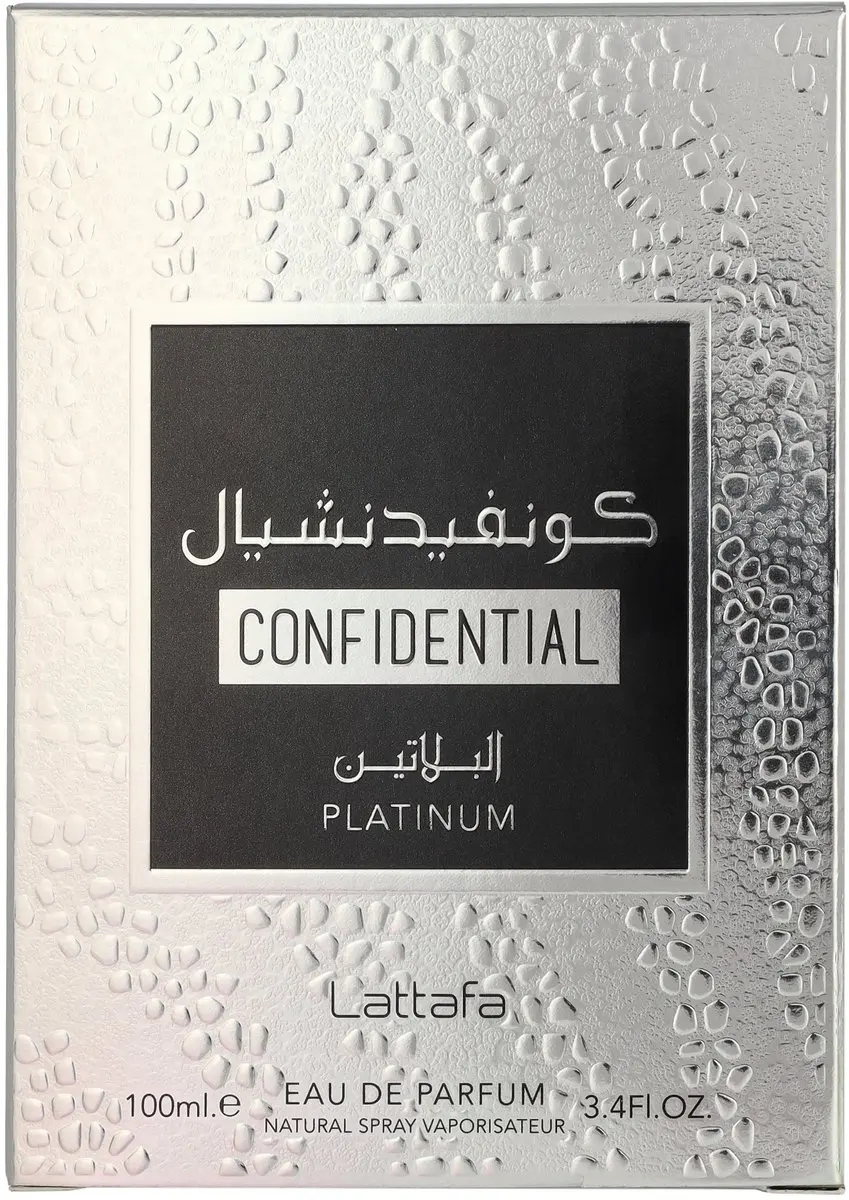 Lattafa Confidential Platinum Eau de Parfum 100ml