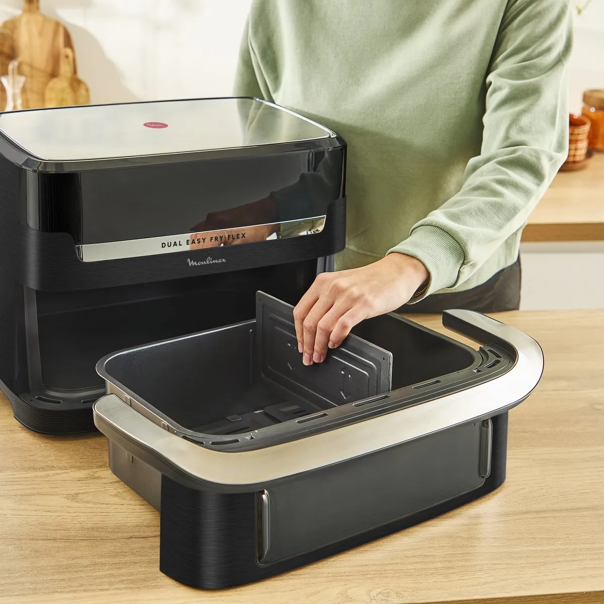 Moulinex Dual Easy Fry Flex EZ9228F0 Airfryer 9L - Zwart
