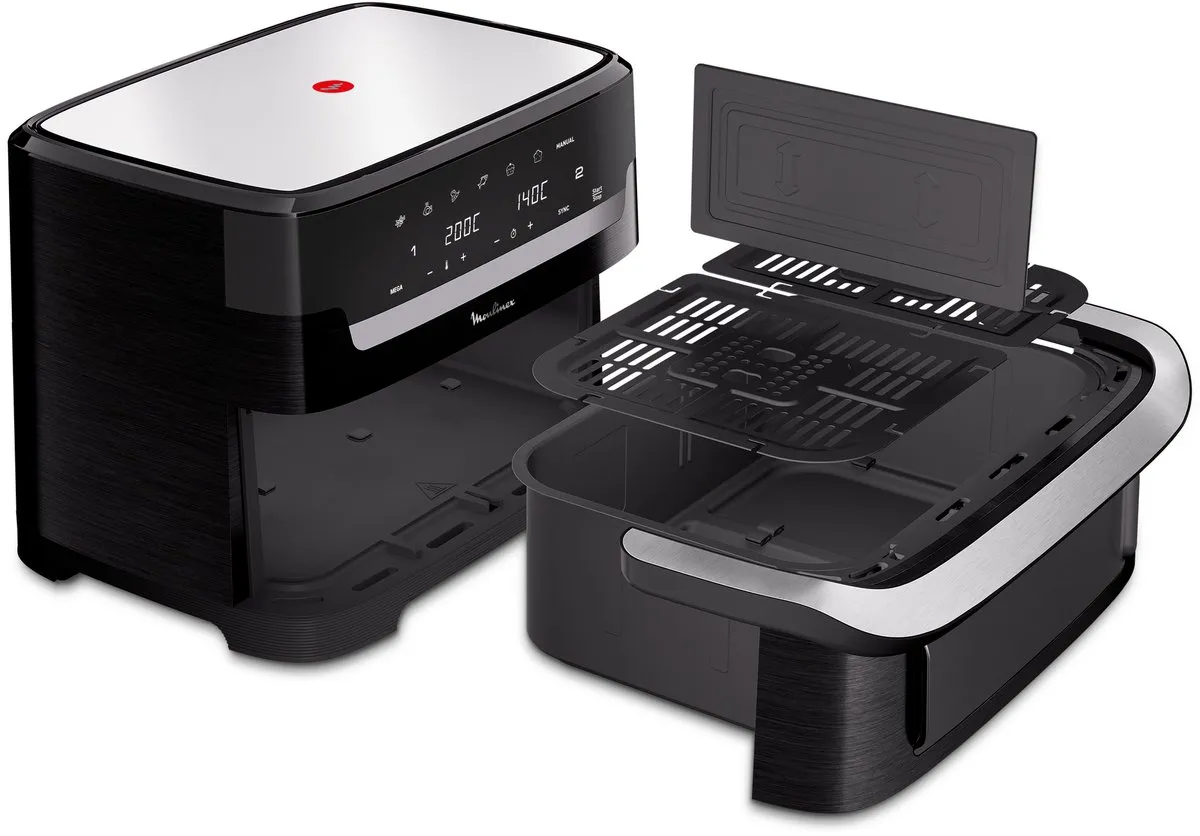 Moulinex Dual Easy Fry Flex EZ9228F0 Airfryer 9L - Zwart