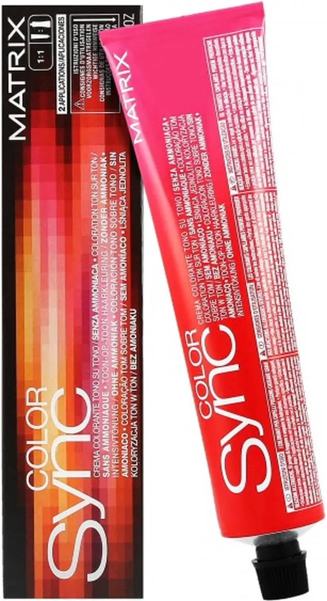 Matrix Color SYNC 5RR+ Donkerbruin Rood Haarkleuring 90ml