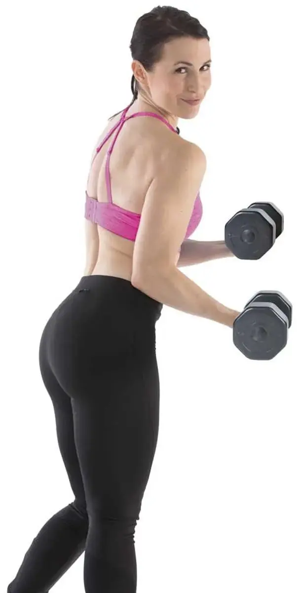 Gymstick Vinyl Dumbbell Set 2x5kg - Zwart