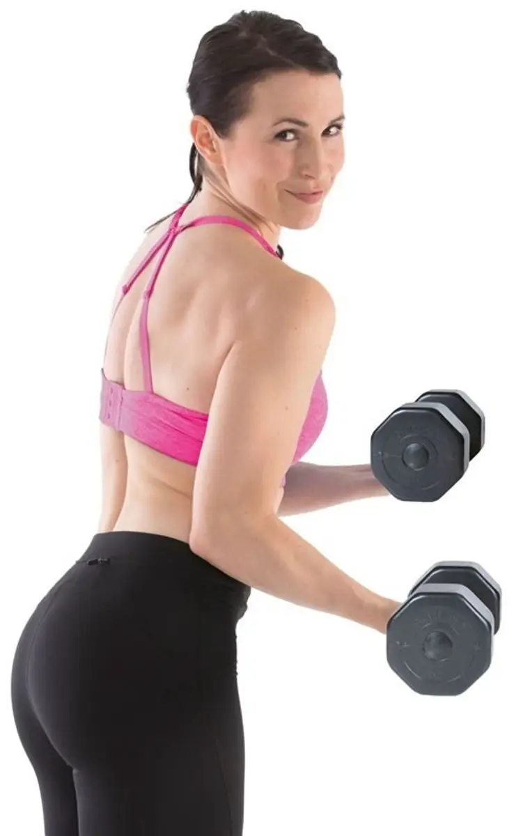Gymstick Vinyl Dumbbell Set 2x5kg - Zwart