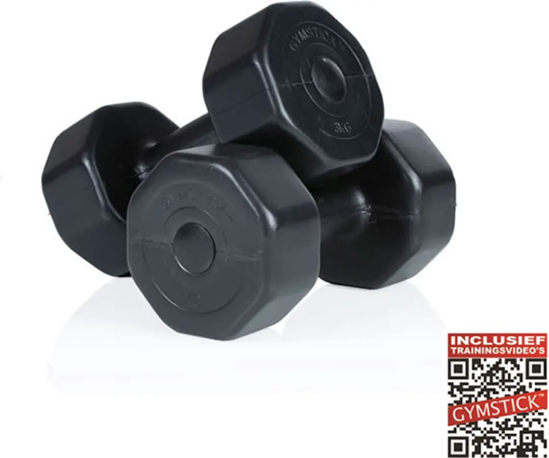 Gymstick Vinyl Dumbbell Set 2x5kg