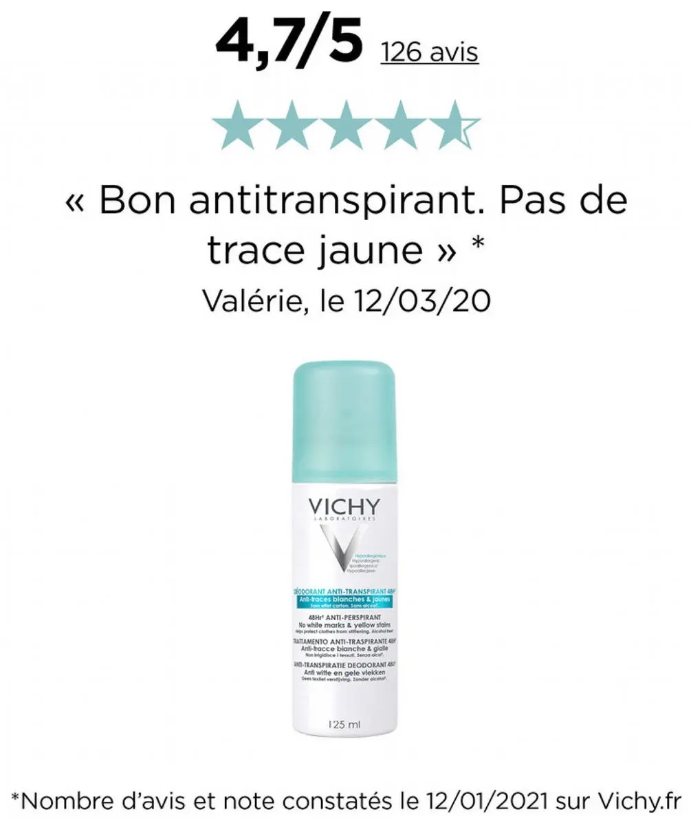 Vichy Anti-Transpiratie Deodorant Spray 125ml