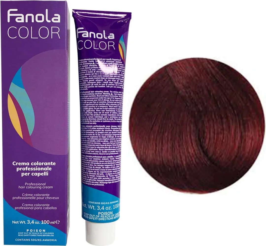 Fanola Professional Haarverf 6.5 Donker Blond Mahagony 150ml