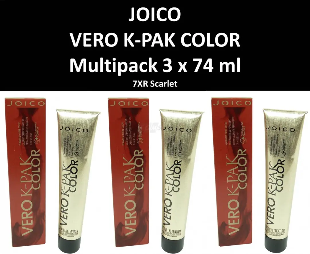 Joico Vero K-PAK Color 7XR Scarlet 148ml - 2 Stuks