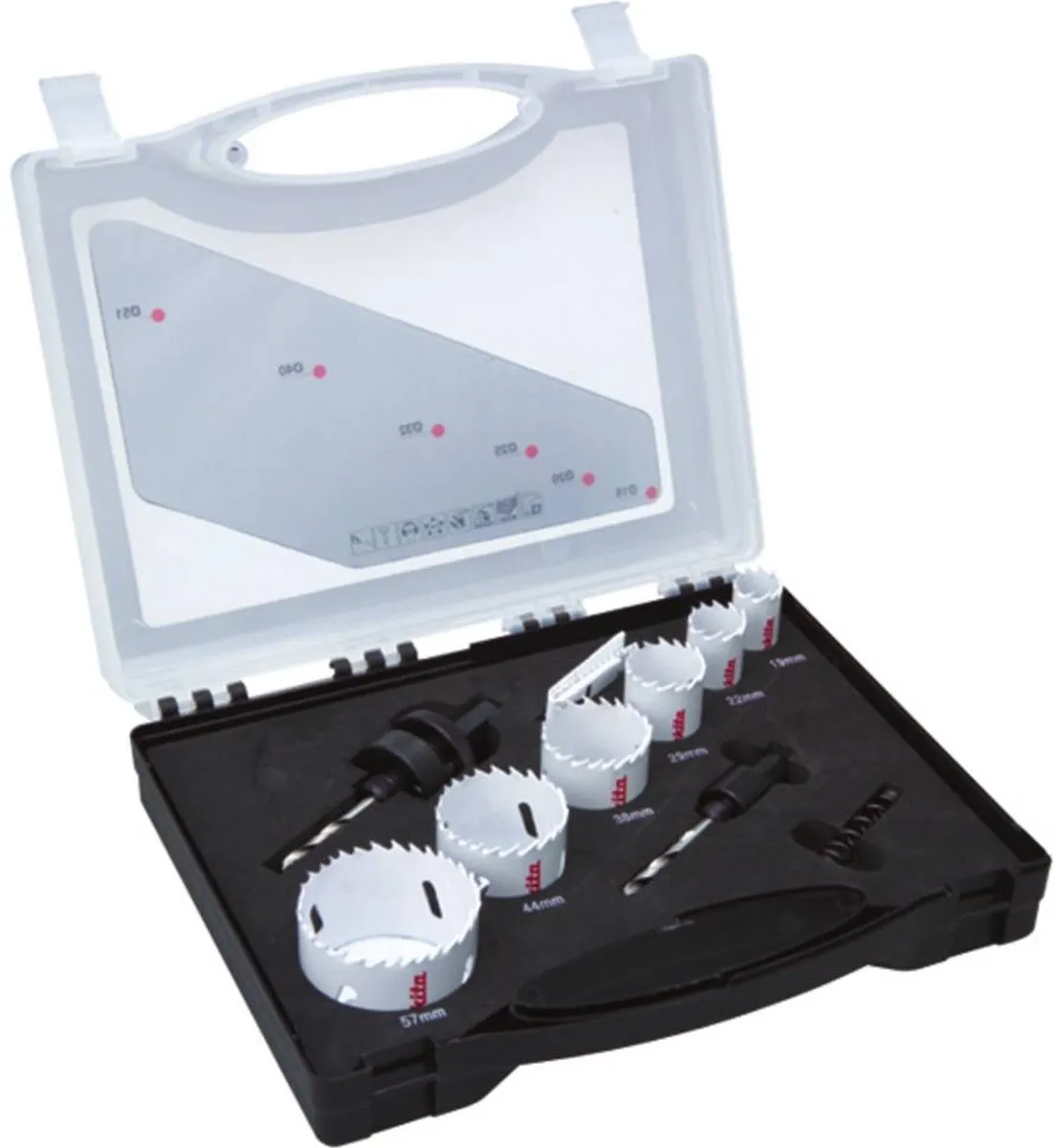 Makita D-47298 Gatenzagen Set Metaal 14-delig - 19-75mm - afbeelding 6 van 6
