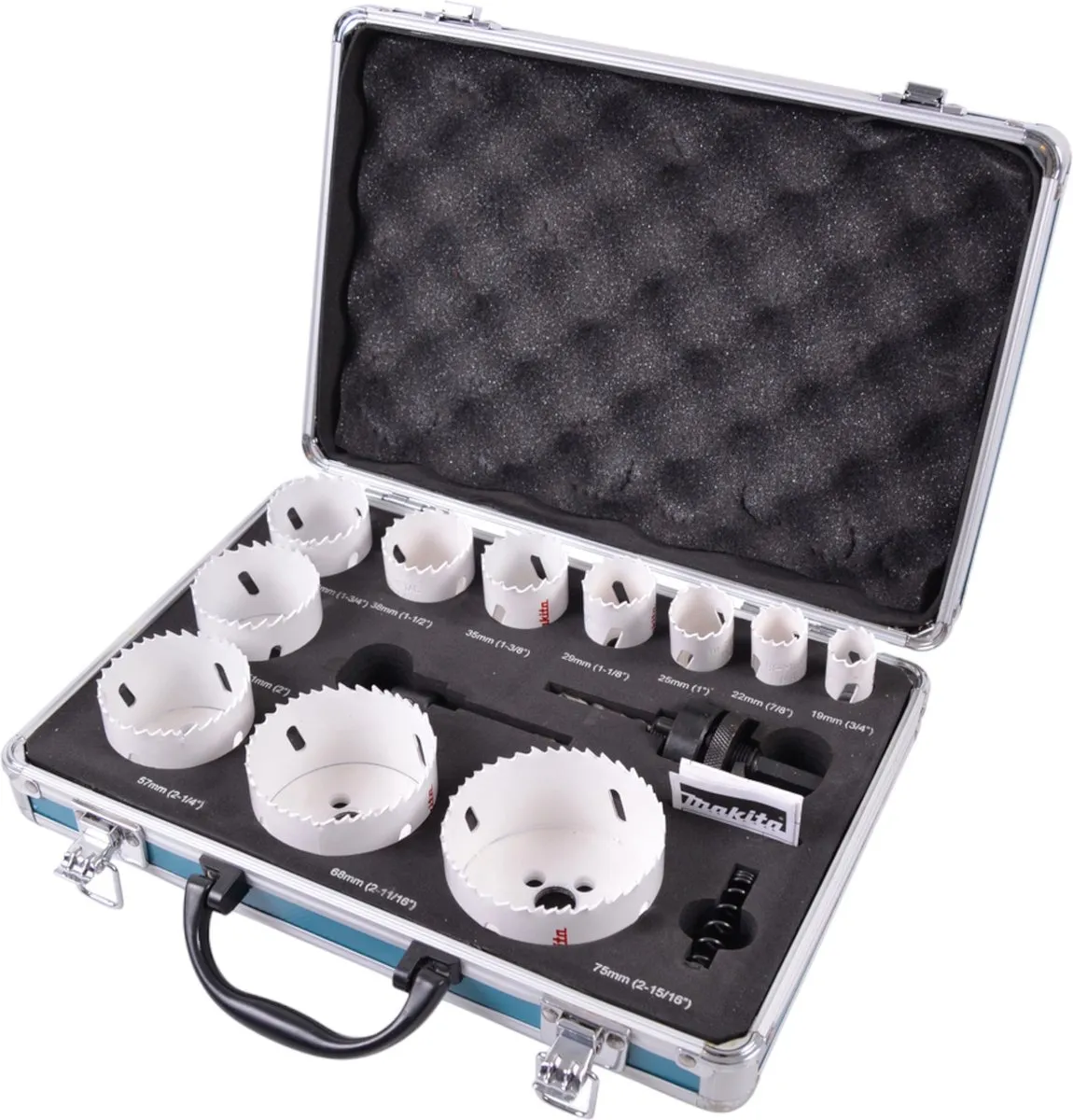 Makita D-47298 Gatenzagen Set Metaal 14-delig - 19-75mm