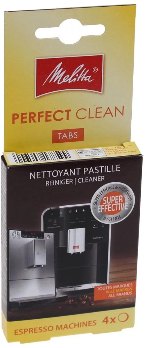 Melitta Perfect Clean Tabs Espressomachine 4x1,8g - 4 Stuks