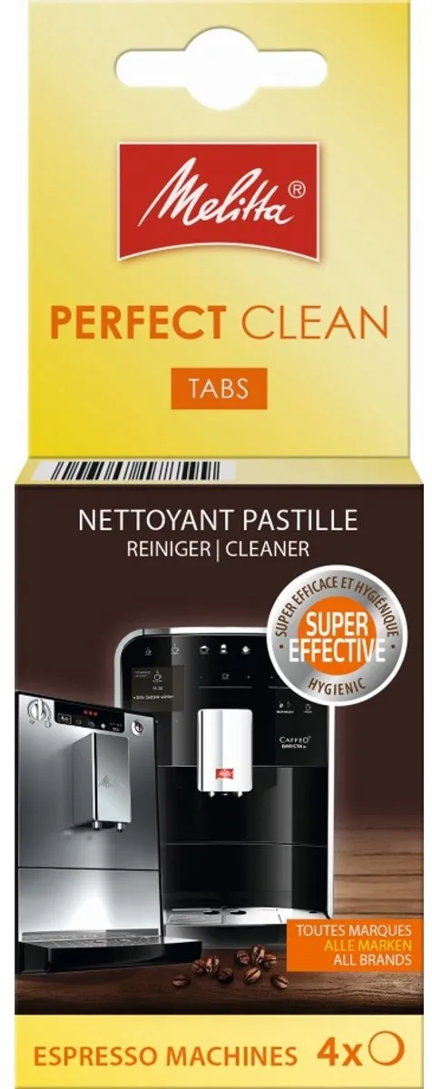 Melitta Perfect Clean Tabs Espressomachine 4x1,8g - 4 Stuks