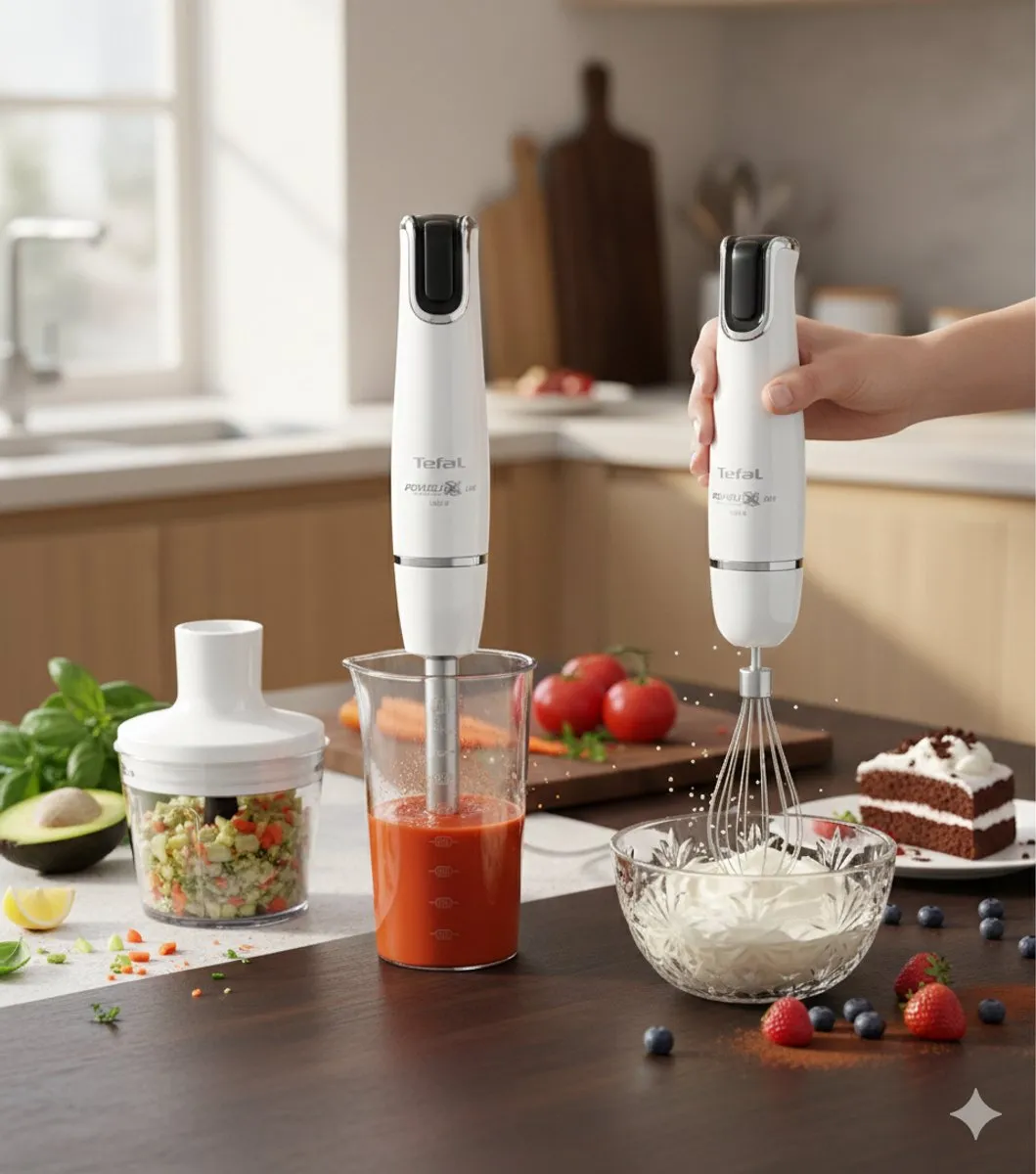 Tefal InfinyForce HB944138 Staafmixer - 1000W - Wit