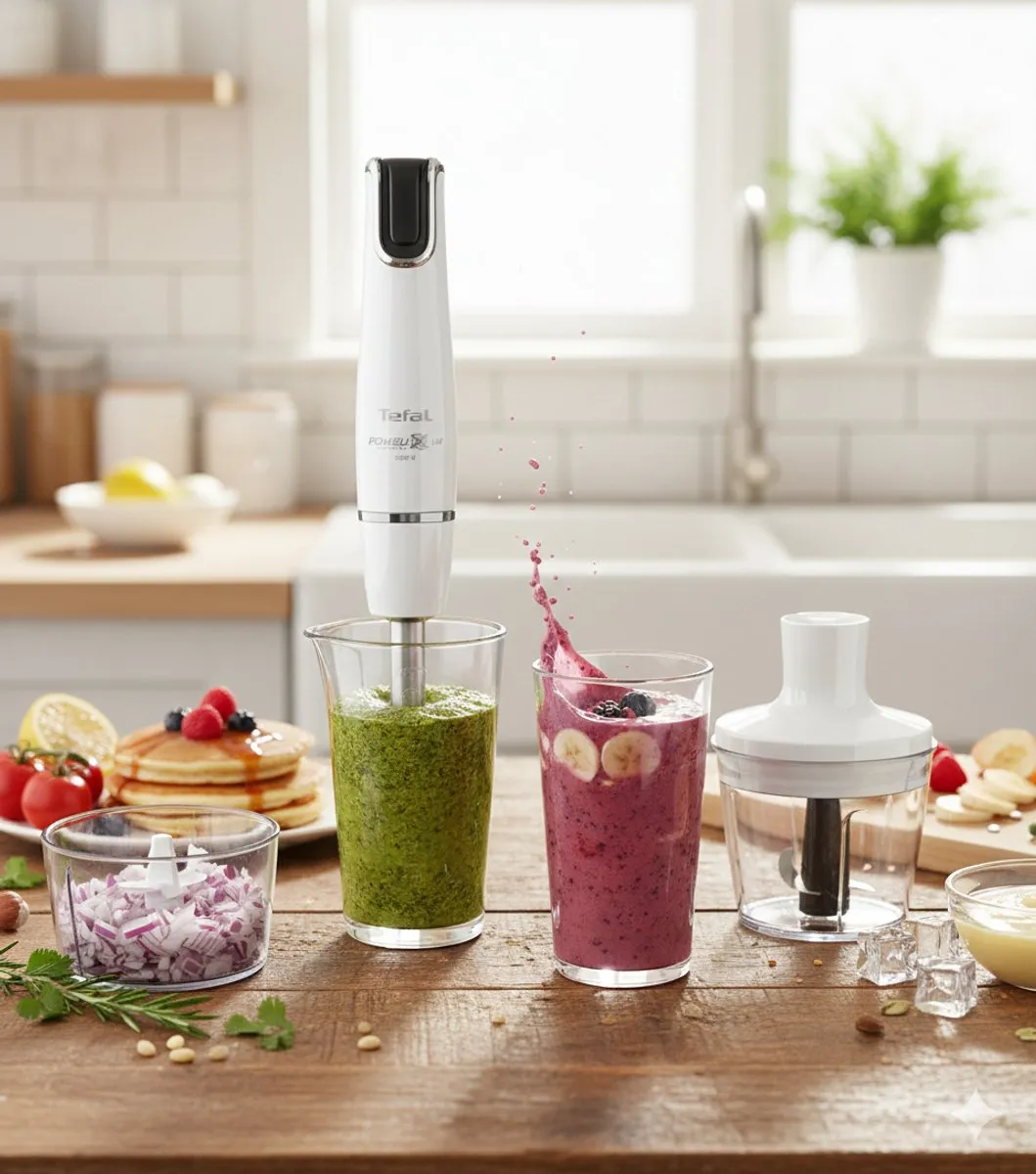 Tefal InfinyForce HB944138 Staafmixer - 1000W - Wit