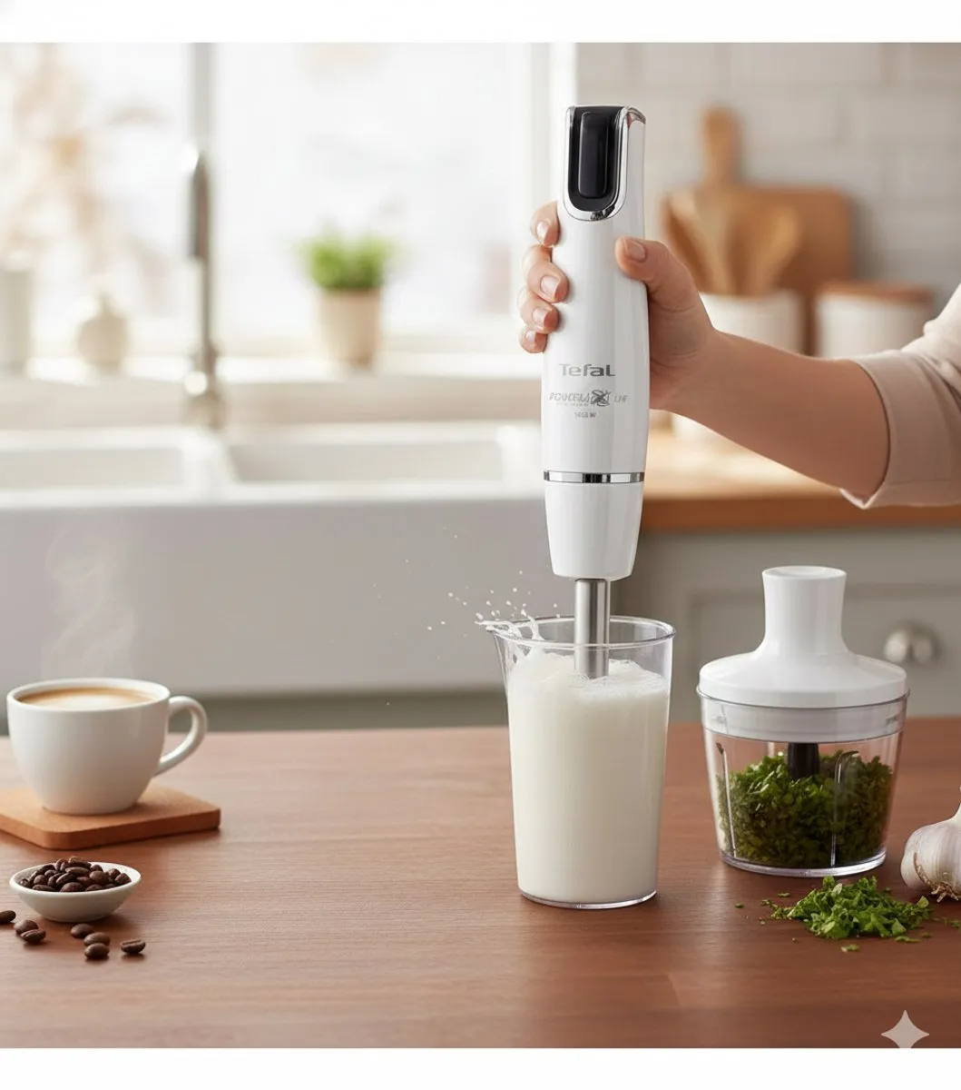 Tefal InfinyForce HB944138 Staafmixer - 1000W - Wit