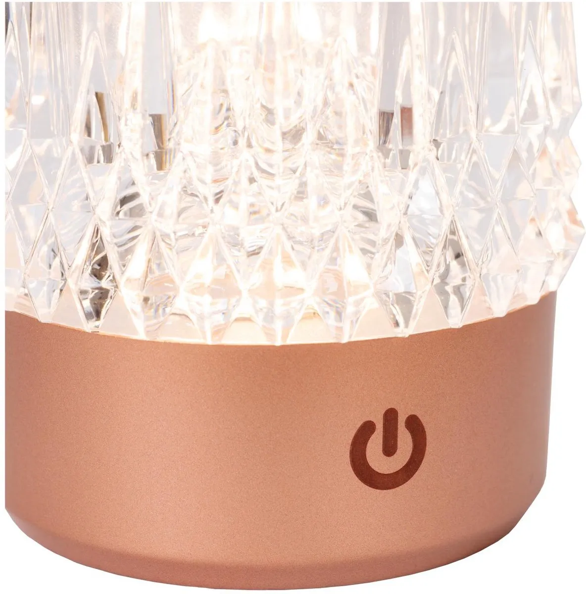 Lucide Lily Oplaadbare Tafellamp - 3 Stuks - Koper
