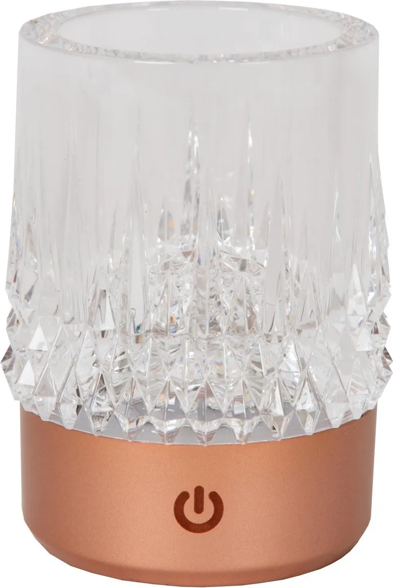 Lucide Lily Oplaadbare Tafellamp - 3 Stuks - Koper
