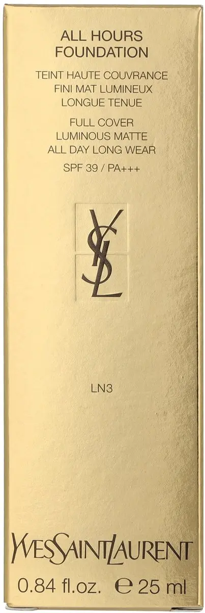 Yves Saint Laurent All Hours Luminous Matte Foundation LN3 - 25ml