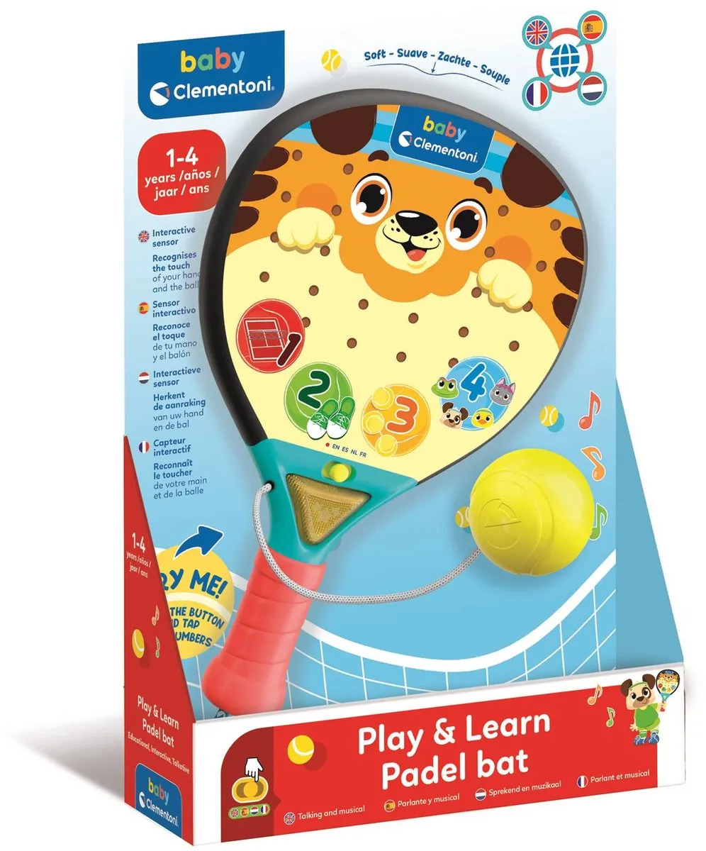 Clementoni Baby Padelracket Elektronisch Activiteitencentrum - Multikleur