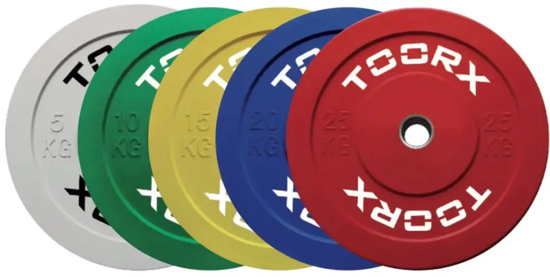 Toorx Fitness Bumper Plates Challenge 10kg - 5cm - Zwart