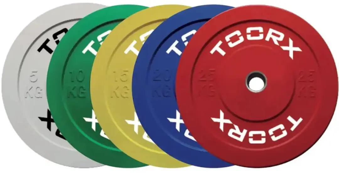 Toorx Fitness Bumper Plates Challenge 10kg - 5cm - Zwart