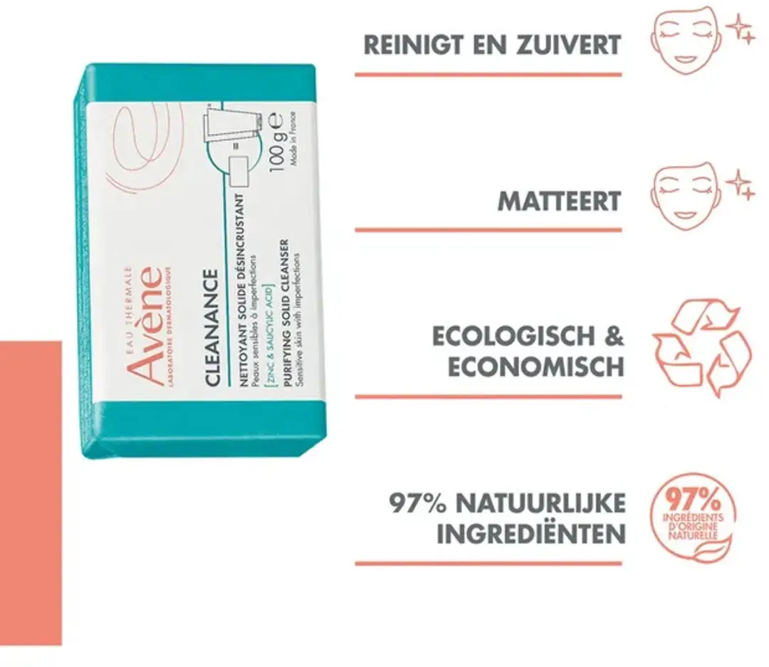 Avène Cleanance Reinigend Wasblokje 100g
