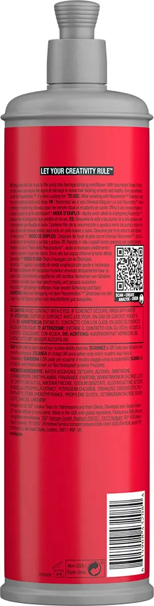 TIGI BH Resurrection Conditioner 750ml