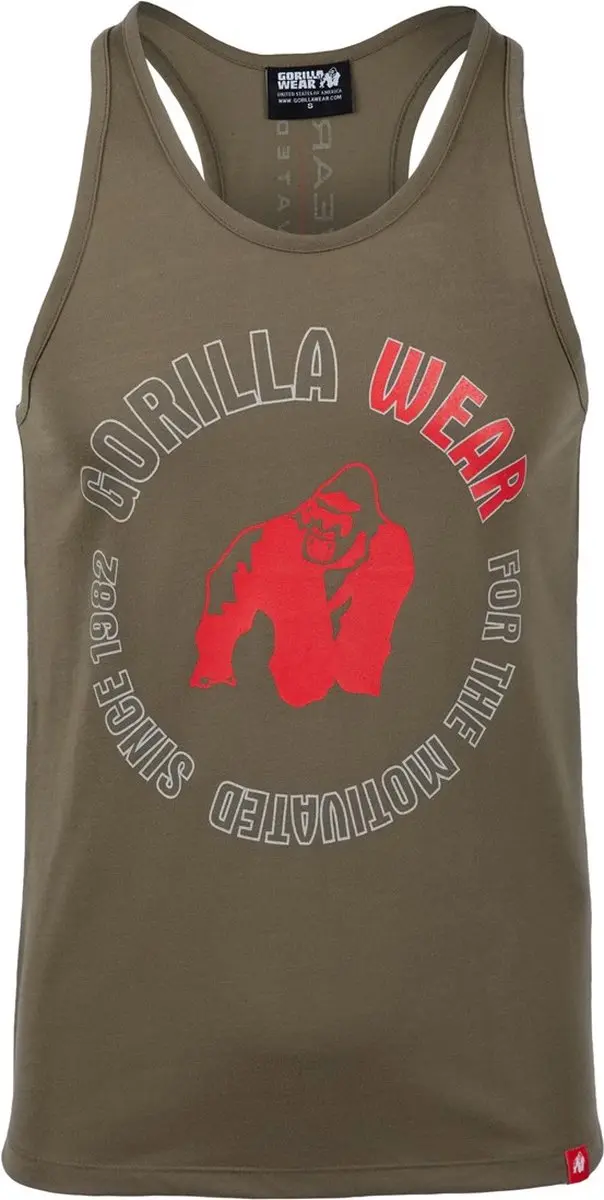 Gorilla Wear Lafayette Tank Top 2XL - Legergroen - afbeelding 6 van 6