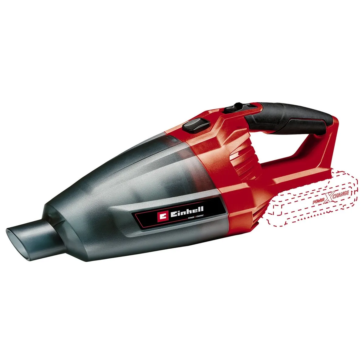Einhell TE-VC 18 Li Solo Accu Kruimelzuiger - 42 mbar - 0,54L - Rood/Zwart