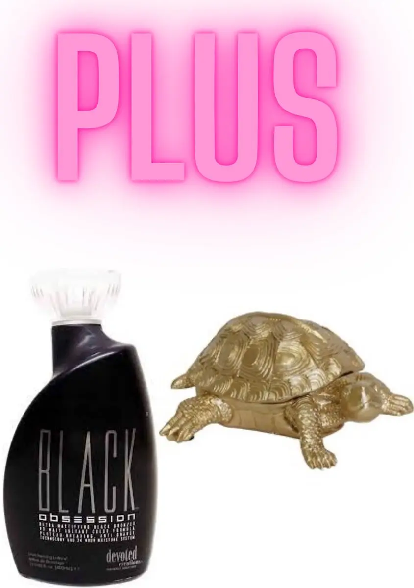 Devoted Creations Black Obsession 400ml Gouden Schildpad Box