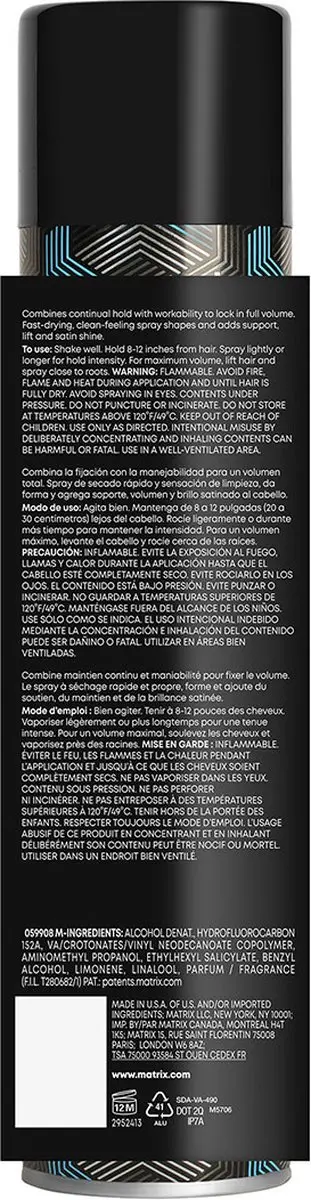 Matrix Vavoom Freezing Spray Extra Full Haarspray 500ml