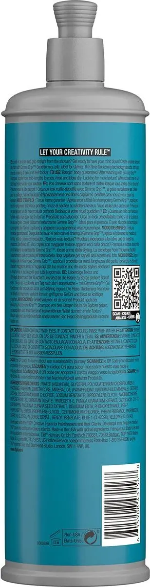 TIGI Bed Head Gimme Grip Conditioner 600ml