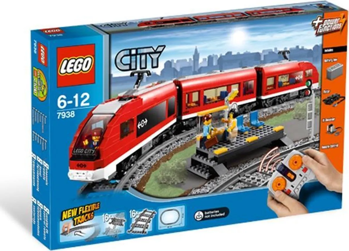 LEGO City Passagierstrein 7938 - 669 Stukken - 3 Minifiguren
