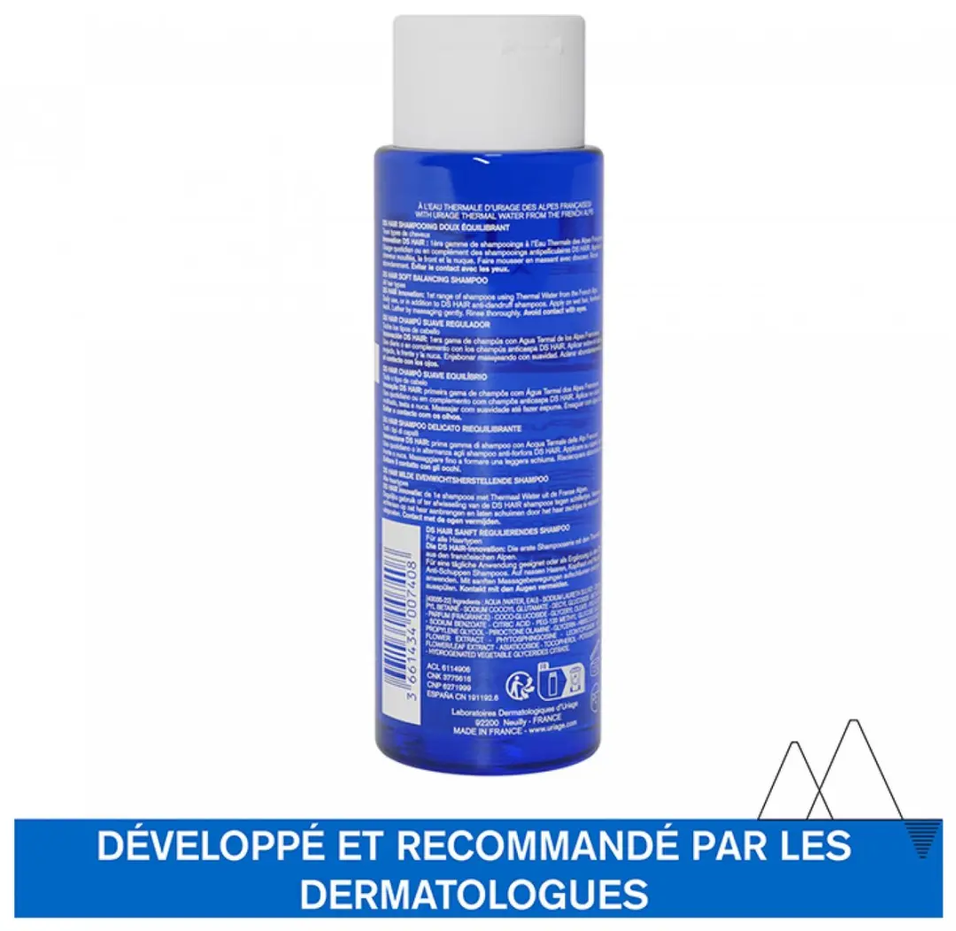 Uriage DS Hair Soft Balancing Shampoo 200ml