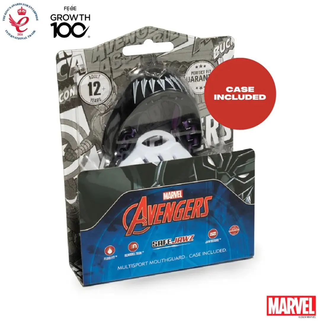 SafeJawz Marvel Black Panther Bitje - Zwart