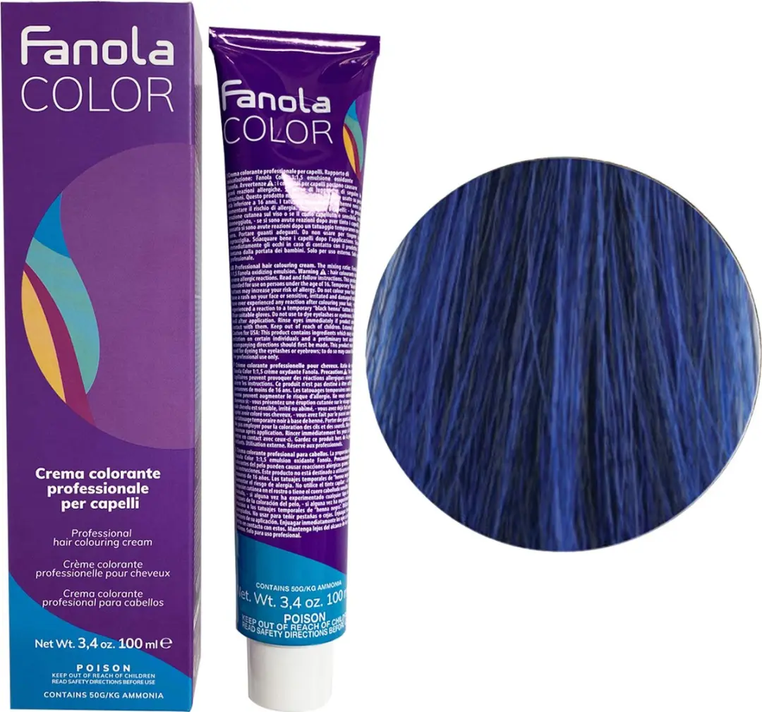 Fanola Professional Haarverf Blauw 150ml
