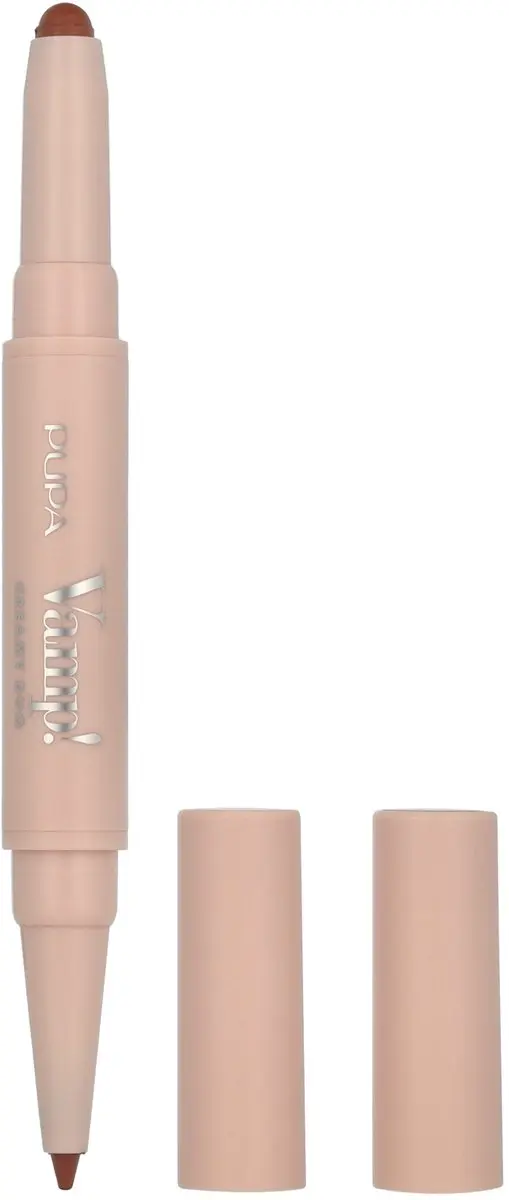 Pupa Milano Vamp! Creamy Duo Lip Pencil & Lipstick 003 Warm Nude - afbeelding 6 van 6