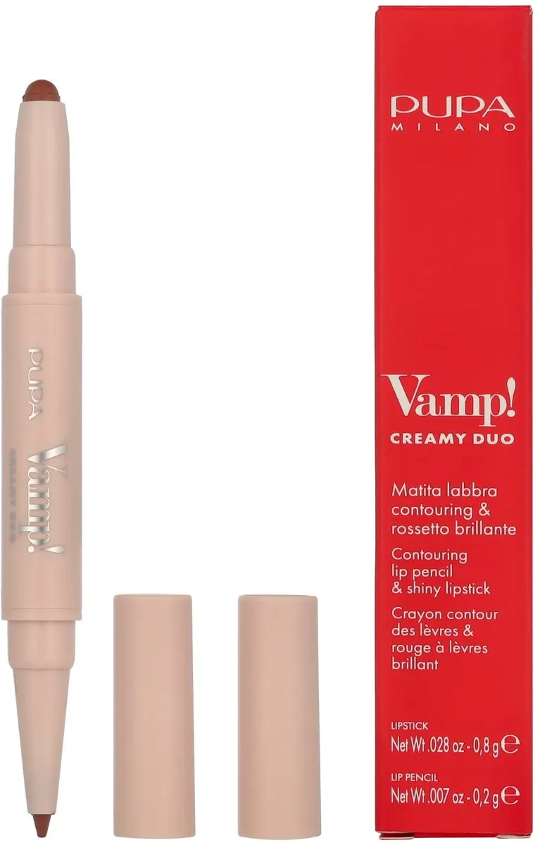 Pupa Milano Vamp! Creamy Duo Lip Pencil & Lipstick 003 Warm Nude