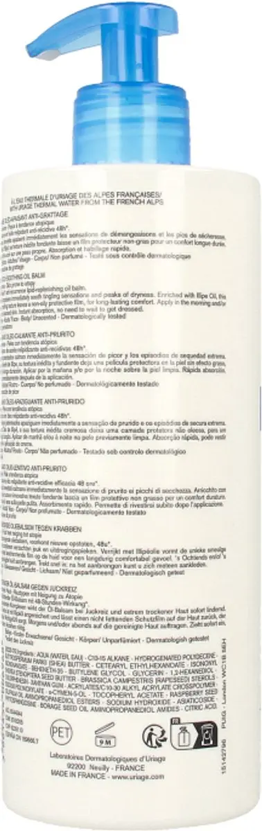 Uriage Xemose Kalmerende Oliebalsem 500ml