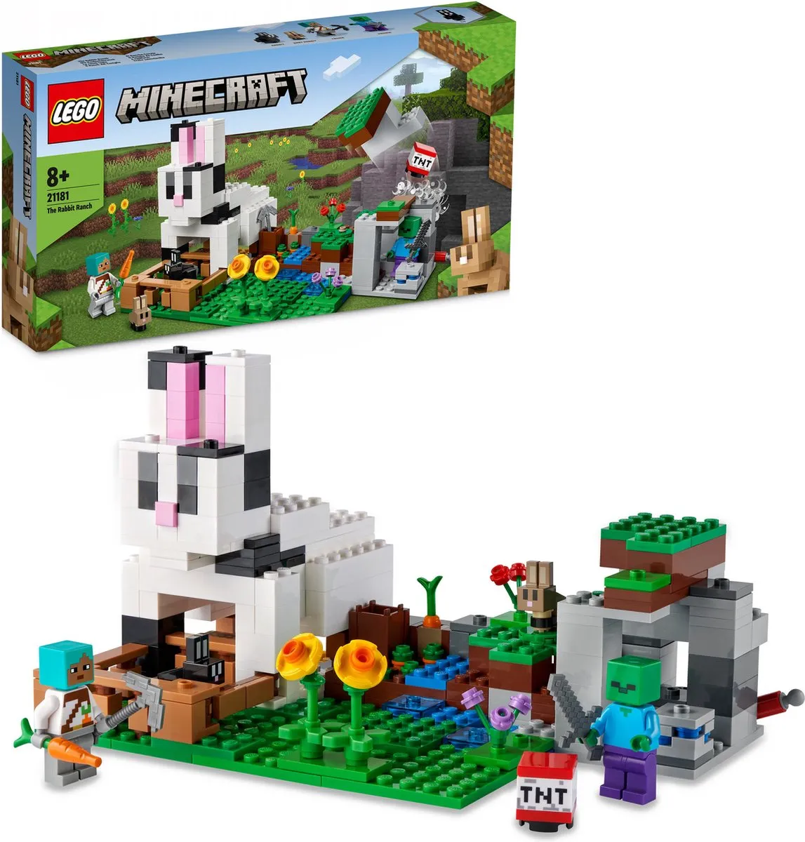 LEGO Minecraft De Konijnenhoeve 21181 - 340 Stenen