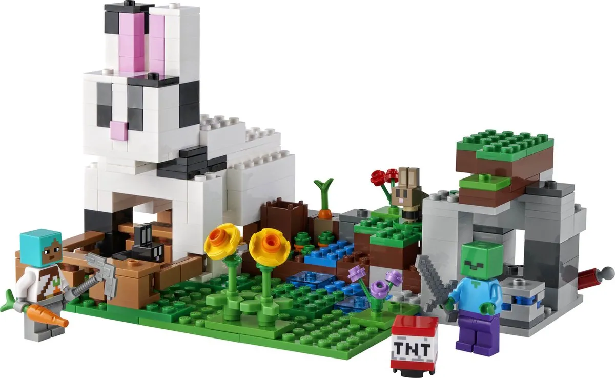 LEGO Minecraft De Konijnenhoeve 21181 - 340 Stenen