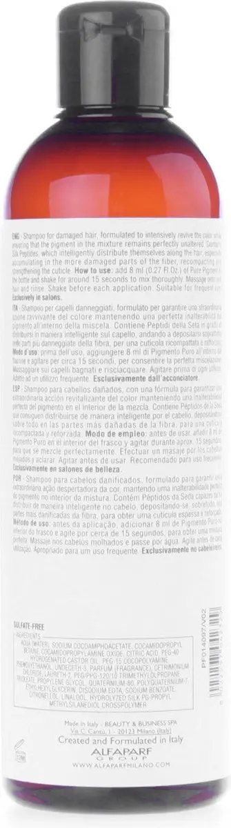 Alfaparf Milano Shampoo Pigments Reparative 200ml