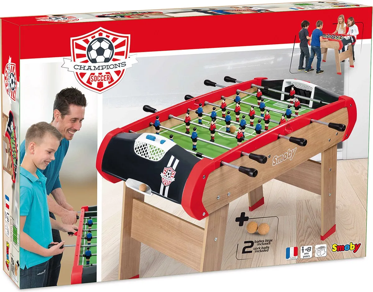 Smoby Voetbaltafel 7600620400 - 120x87x86cm - Meerkleurig - afbeelding 6 van 6