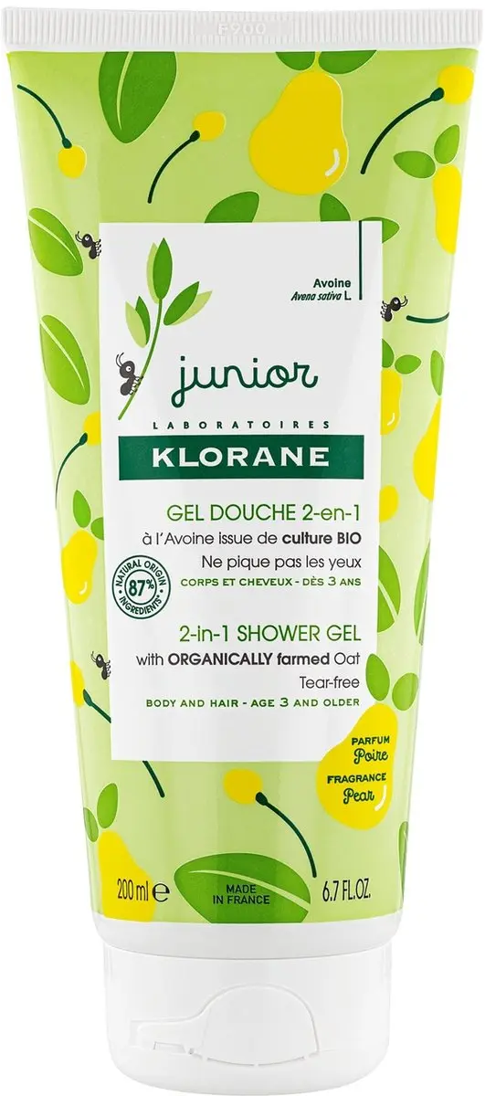 Klorane Huid Junior 2-in-1 Douchegel 200ml