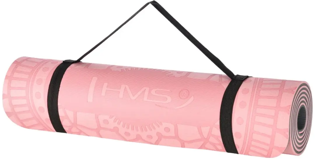 HMS Yoga Mat Roze 12mm - afbeelding 6 van 6