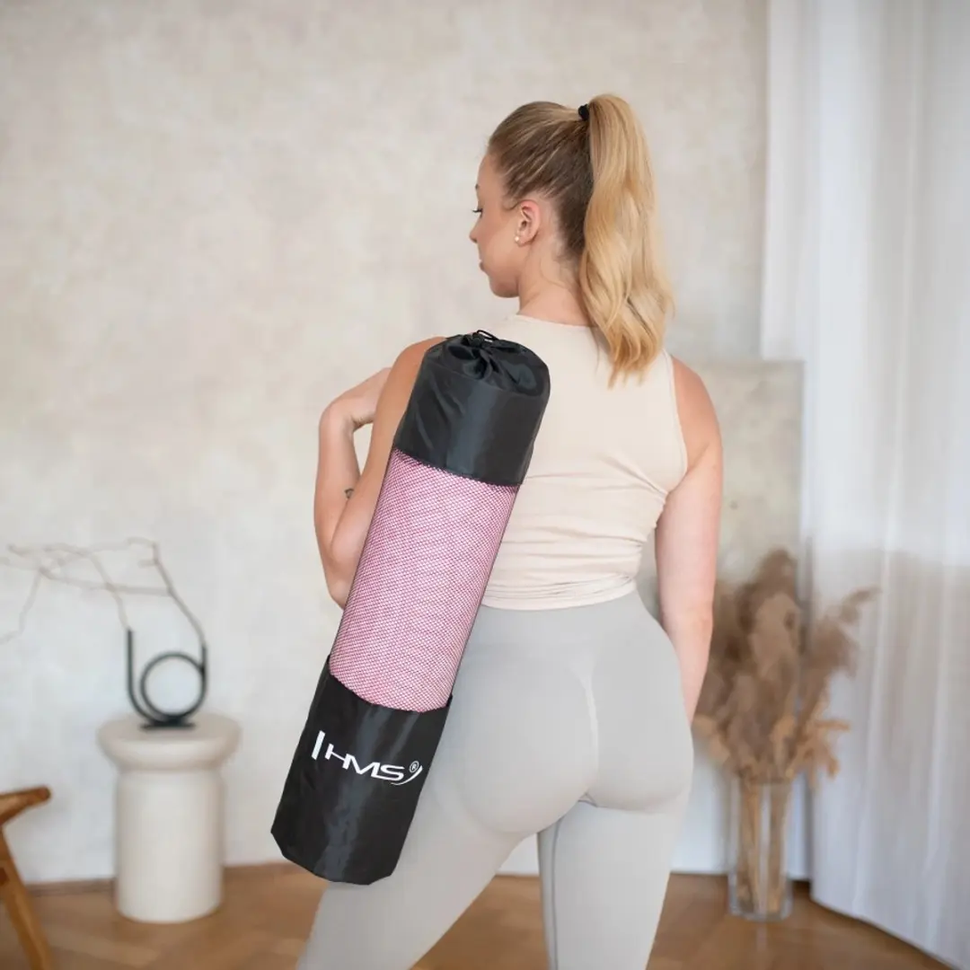 HMS Yoga Mat Roze 12mm
