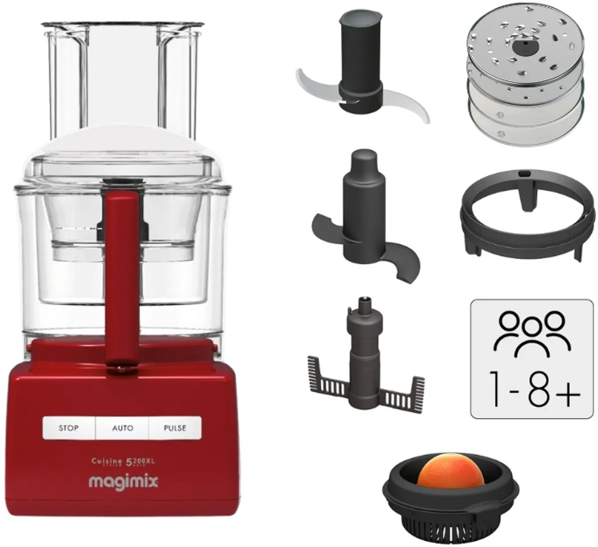 Magimix CS 5200 XL Foodprocessor - Rood