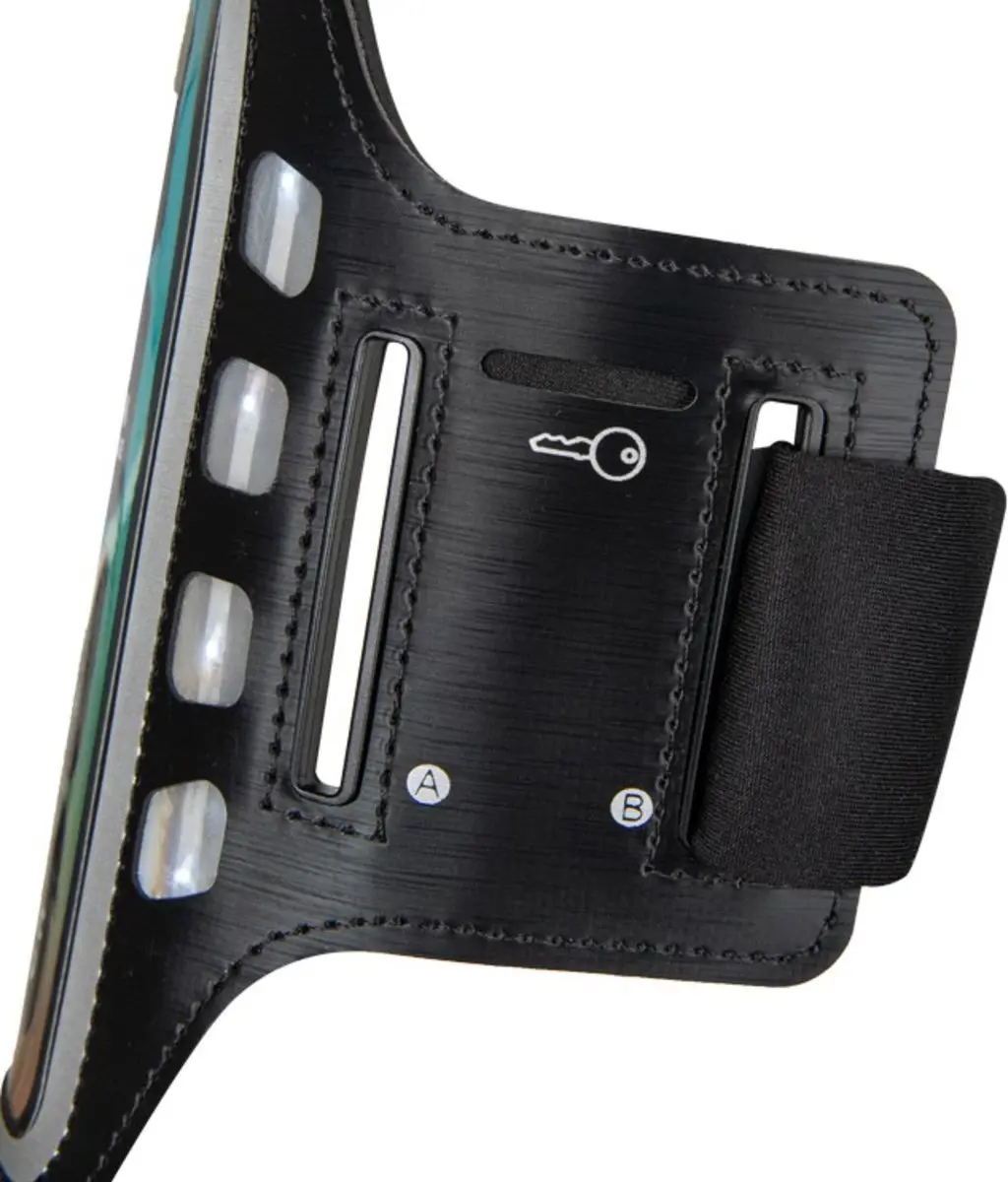 Virtufit Hardloop Telefoon Armband Pro LED - Zwart