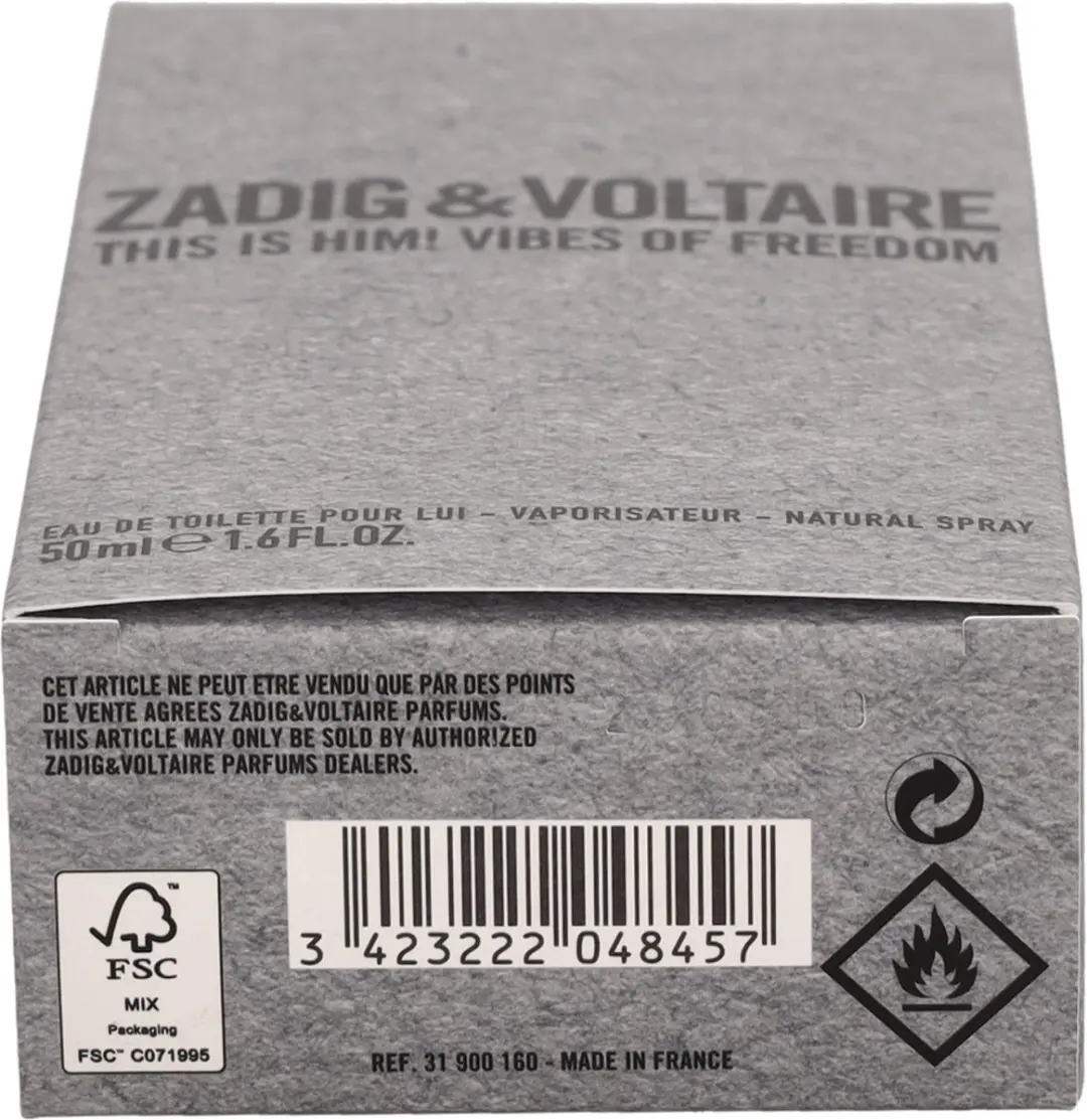 Zadig & Voltaire This is Him! Vibes of Freedom Herenparfum 50ml - afbeelding 6 van 6